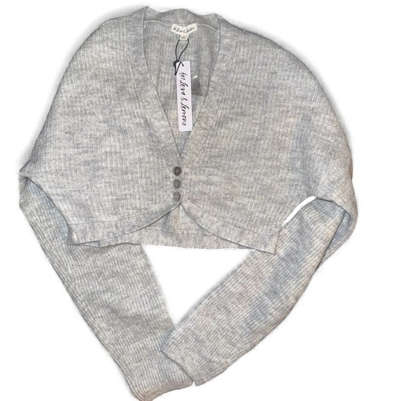 For love and lemons cropped button front cardigan large - Picture 1 of 2